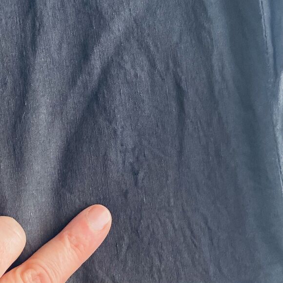 Eileen Fisher Pants Size 10 Wide Leg Gray Charcoal Minimalist Business Classic - Picture 6 of 9